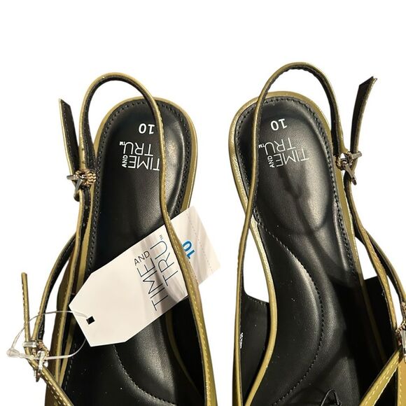 Time and Thru Green Flats(Size 10) - Picture 4 of 7